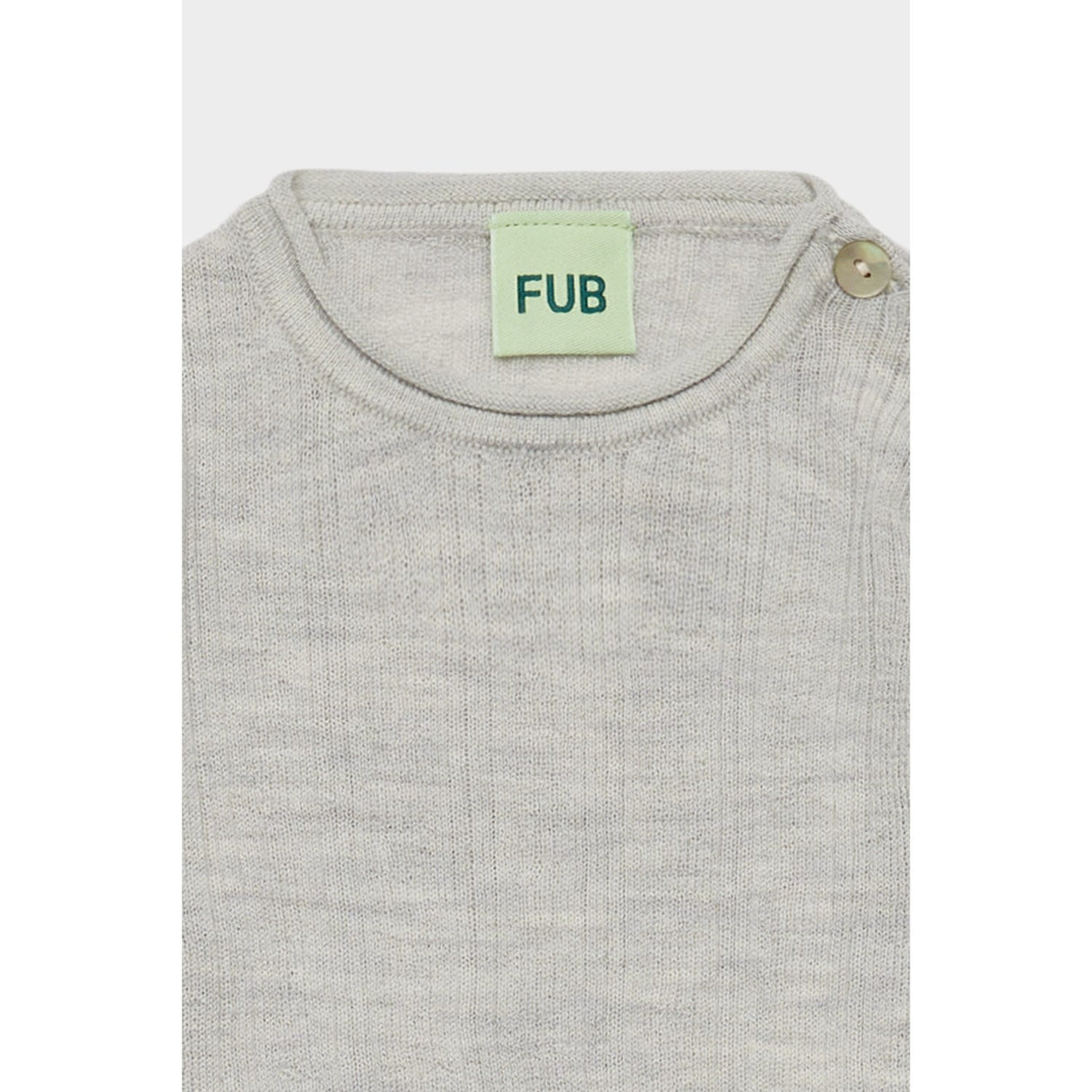 FUB Light Grey Melange Baby Rib Body