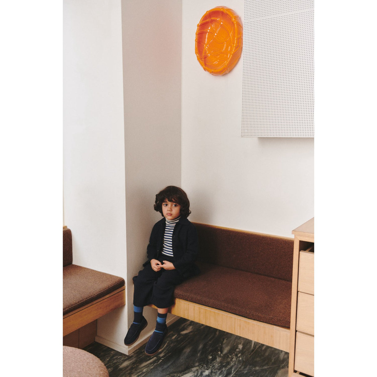 FUB Dark Navy Felted Pants