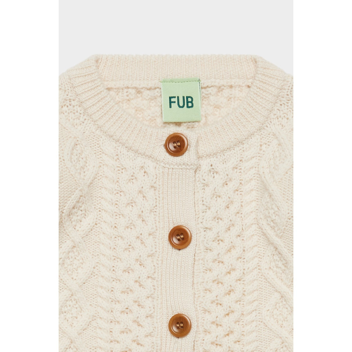 FUB Ecru Aran Cardigan