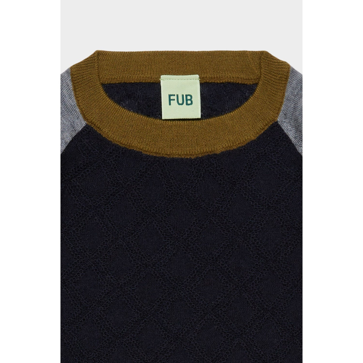 FUB Dark Navy Colour Block Crew