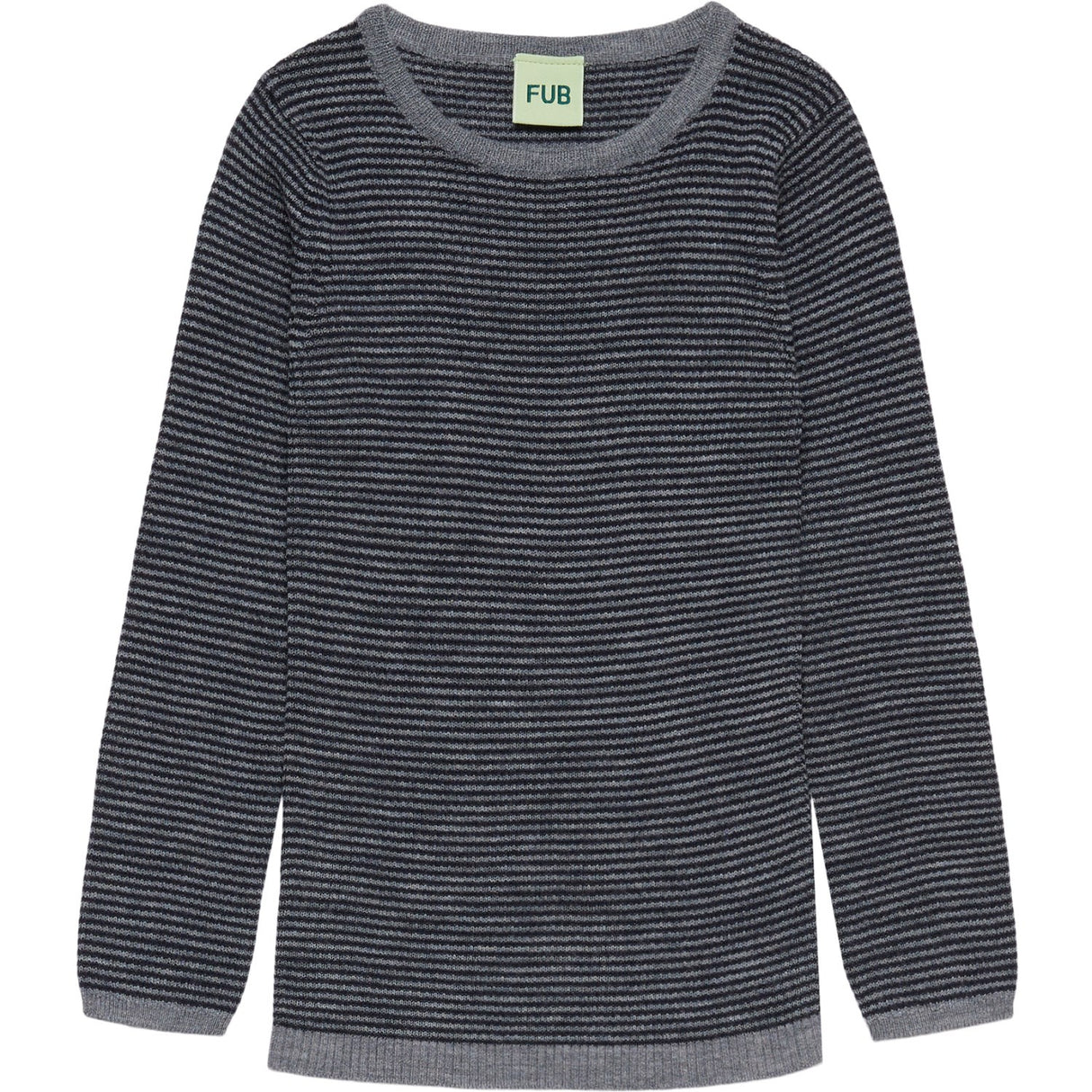 FUB Steel/Dark Navy Rib Blouse