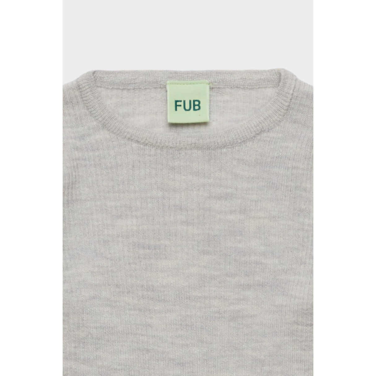 FUB Light Grey Melange Rib Blouse