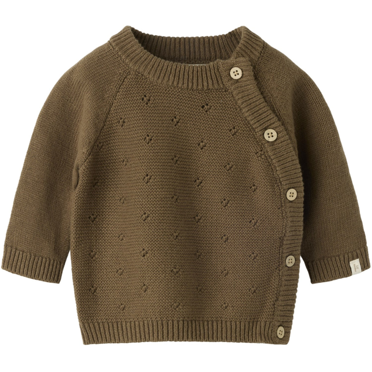 Lil'Atelier Teak Nbnlaguna Ls Wrap Knit Lil