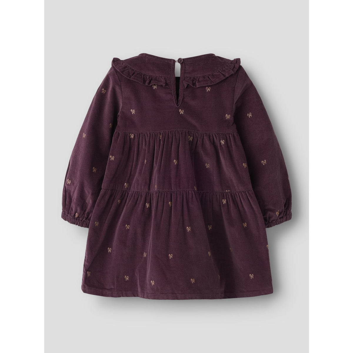 Name It Catawba Grape Glitter Bow Nmflaura Cord Glitter Dress 4510-Yt