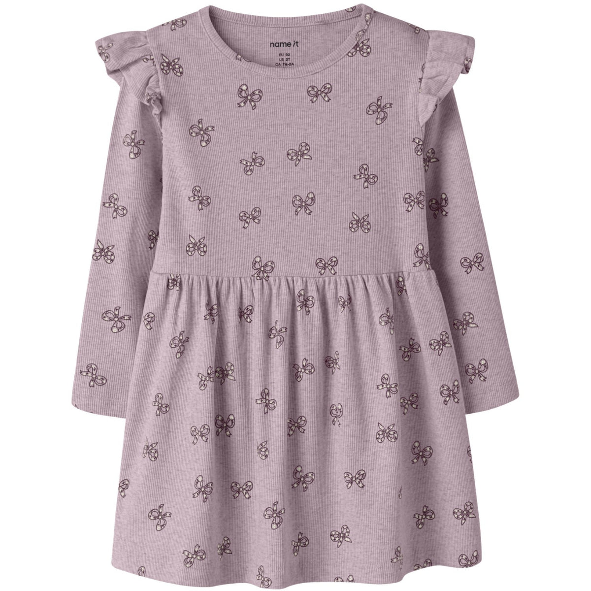 Name It Mauve Shadows Nmfrulies Ls Dress