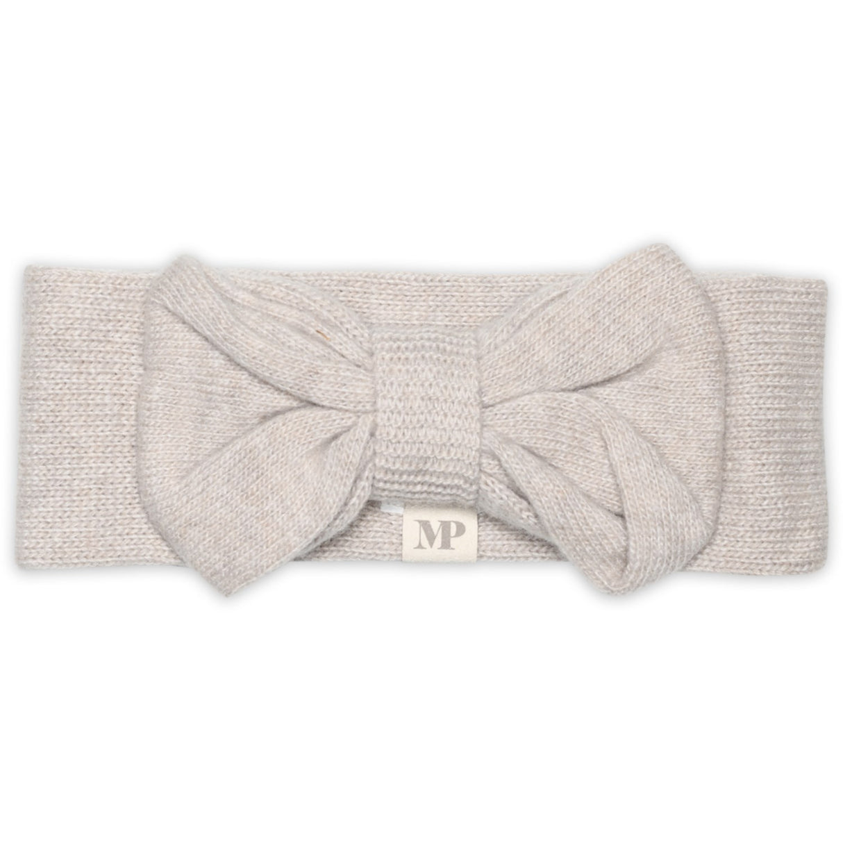 Mp Danmark Beige Melange Helsinki Headband Bow