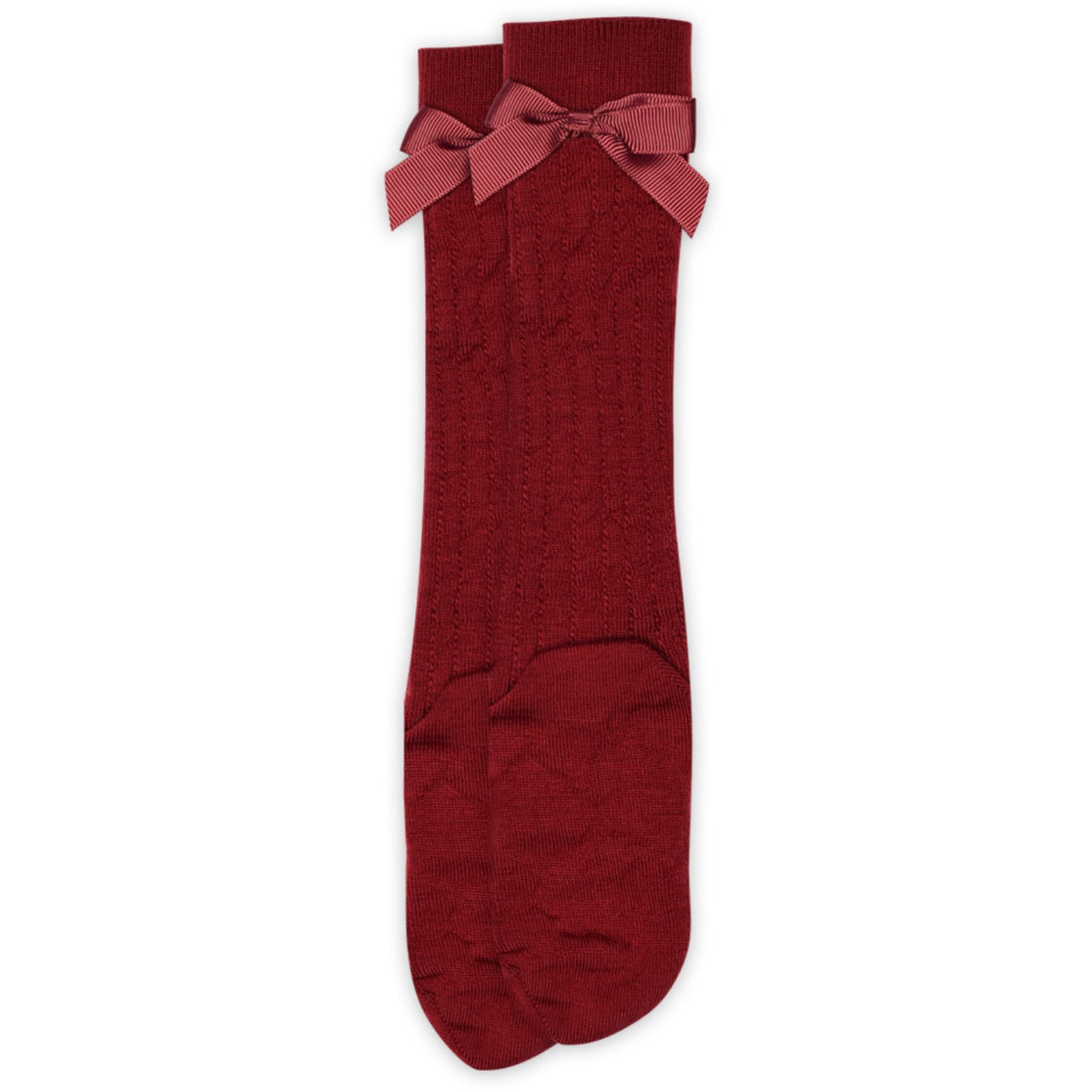 Mp Danmark Karanda Red Vita Knee Socks Bow