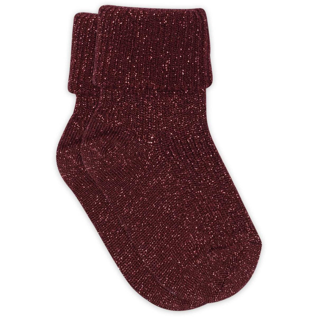 Mp Danmark Wine Red Iris Glitter Socks