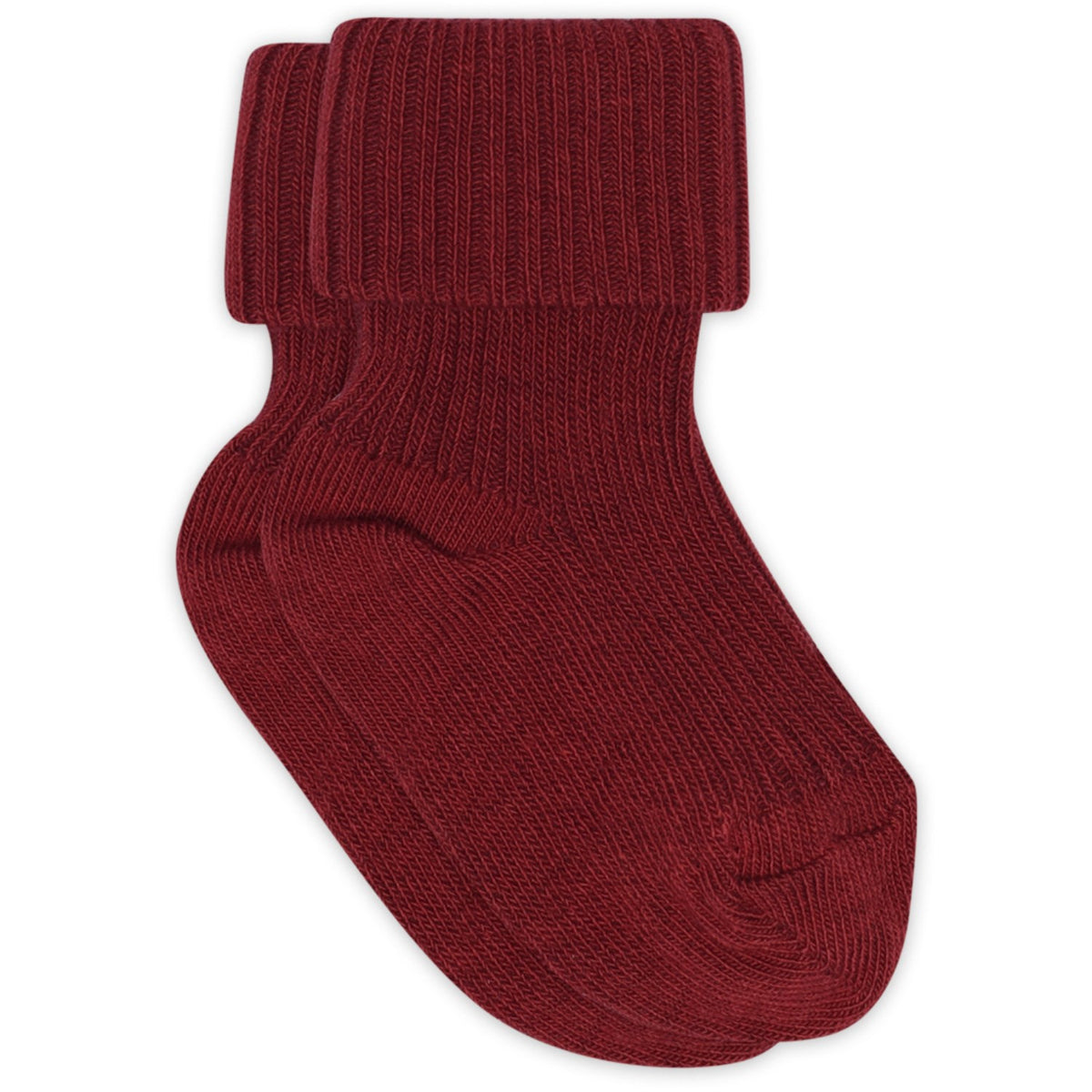 Mp Danmark Karanda Red Cotton Rib Baby Socks
