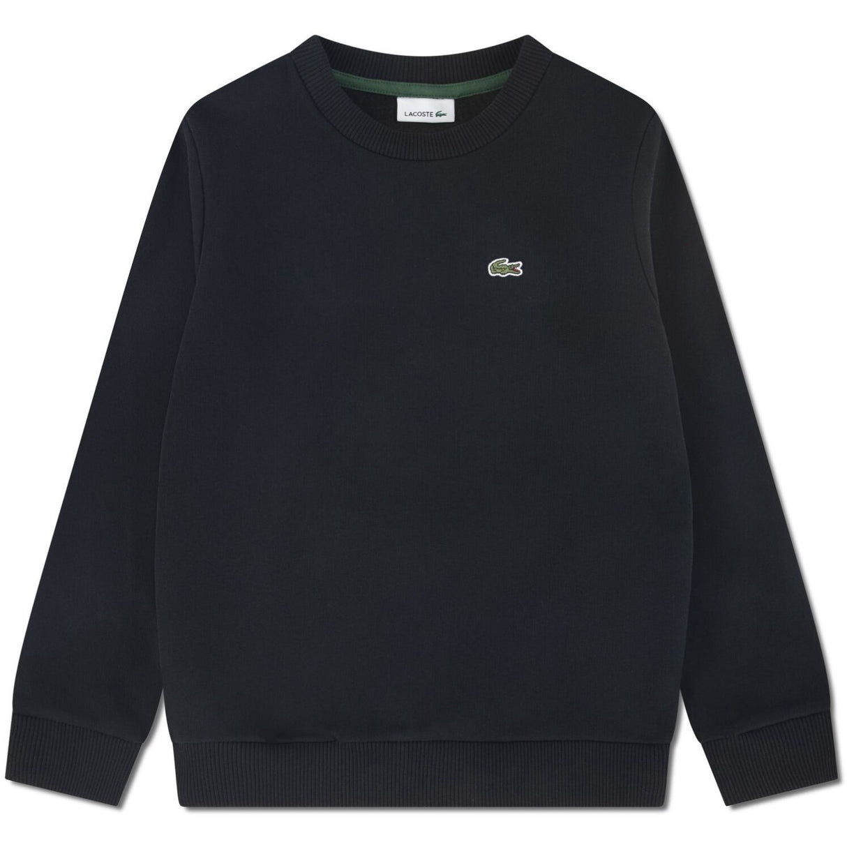 LACOSTE Noir Core Fleece Crew