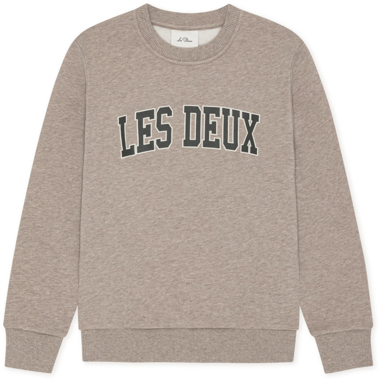 Les Deux Kids Dark Sand Melange College Sweatshirt Kids