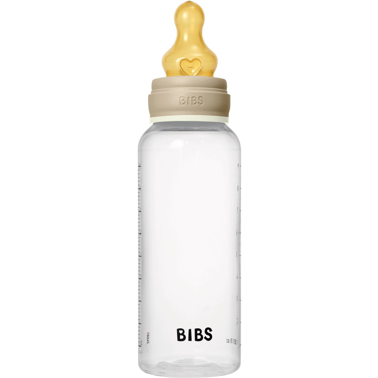 Bibs Vanilla GLOW Baby Bottle Round Latex 1-Pack 270 Ml Medium Flow
