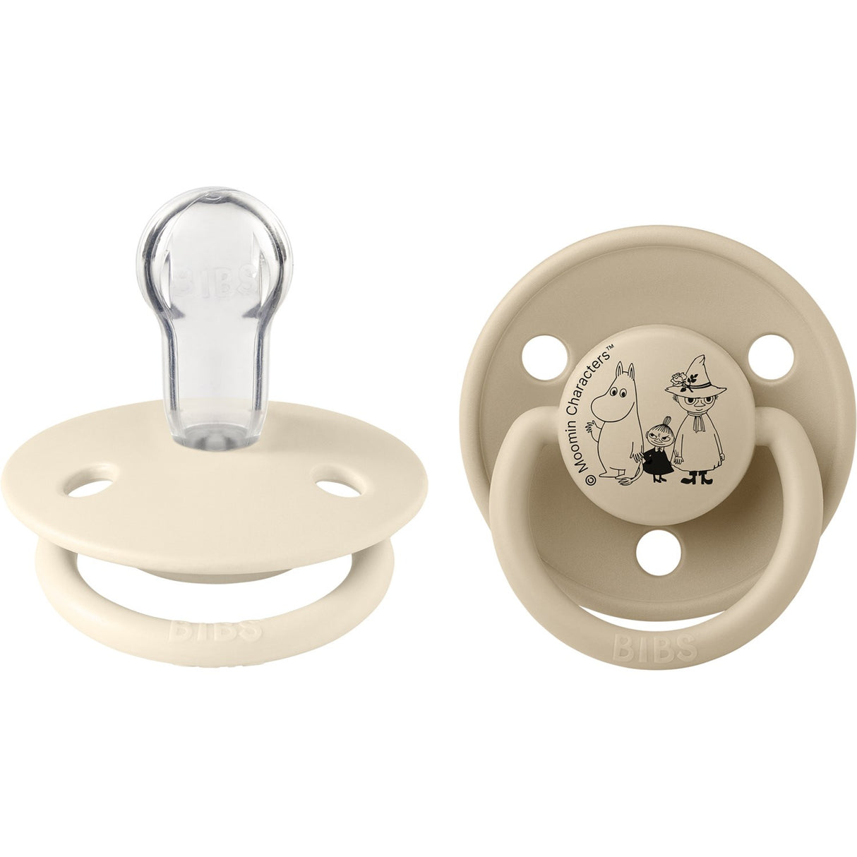 Bibs Ivory / Vanilla X Moomins Pacifier De Lux Little My 2-Pack Silicone
