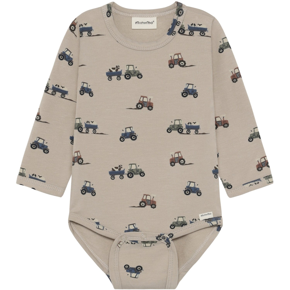 Minymo Feather Gray Body Ls Aop Sweat