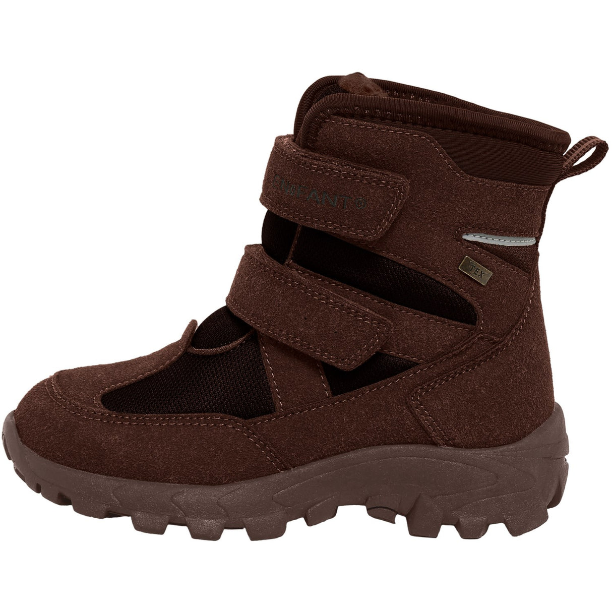 En Fant Chocolate Brown Boots Velcro Tex