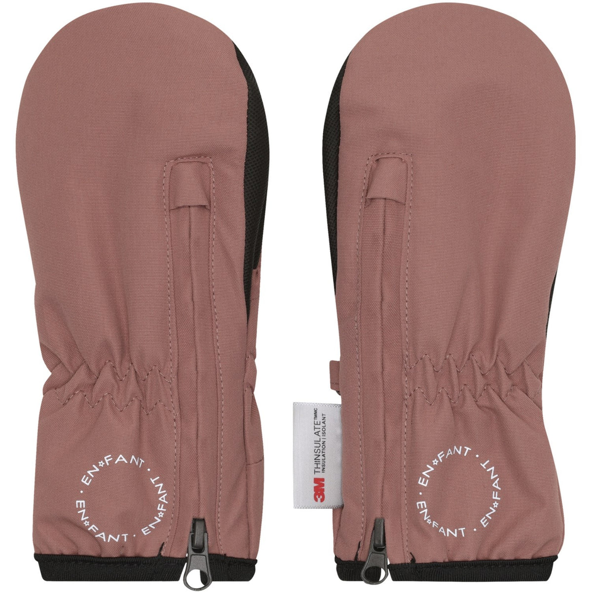 En Fant Burlwood Mittens W. Zipper