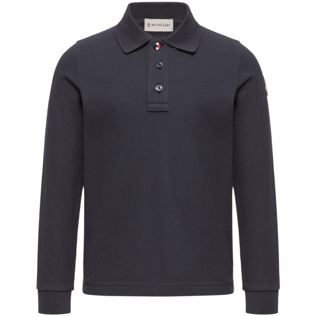 Moncler Navy Ls Polo