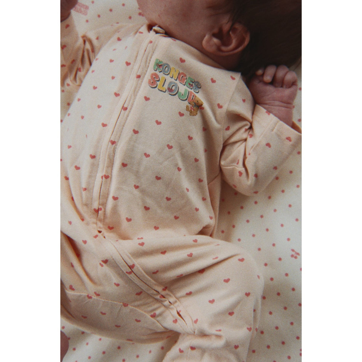 Konges Sløjd Teddy Coeur Basic Zip Onesie Gots