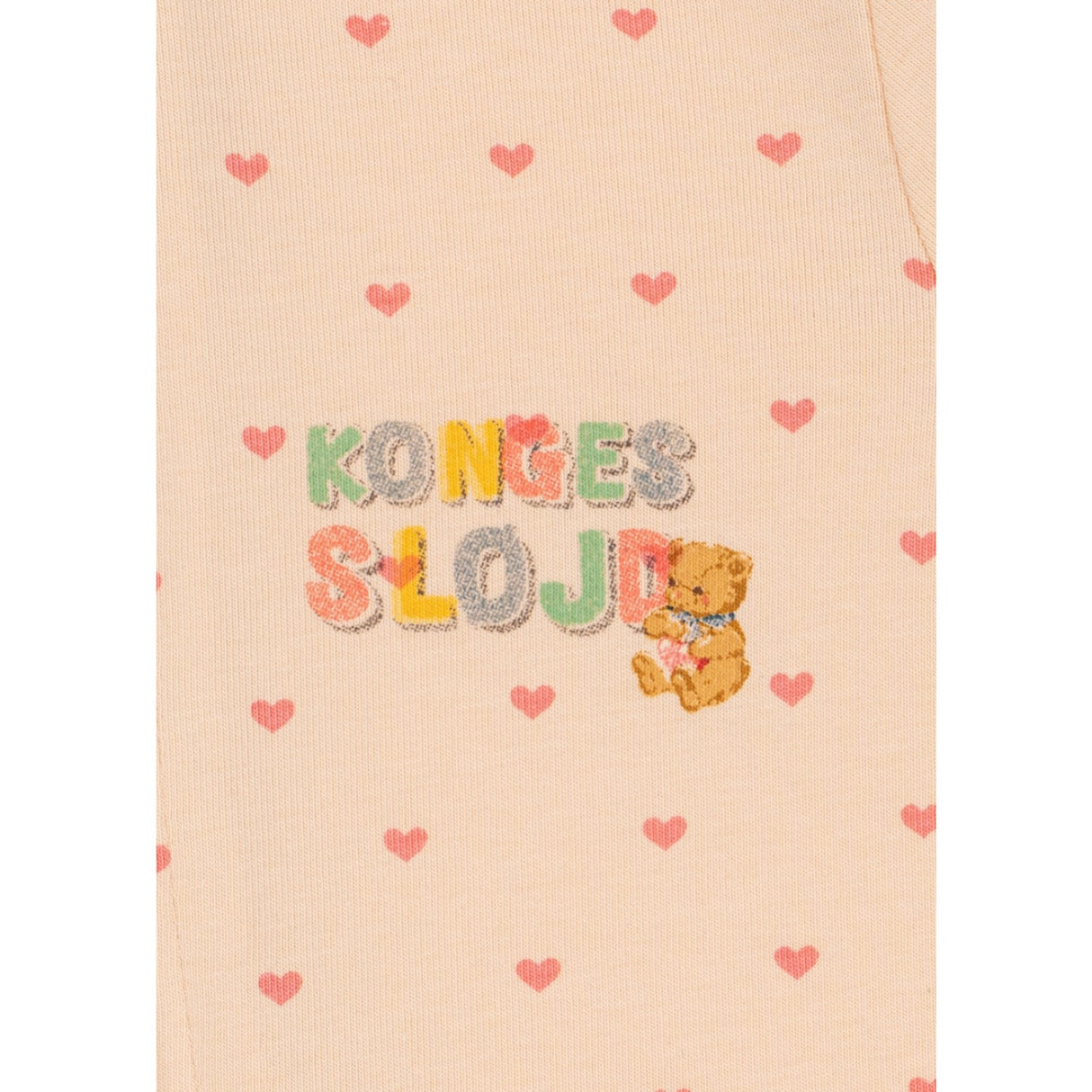 Konges Sløjd Teddy Coeur Basic Zip Onesie Gots