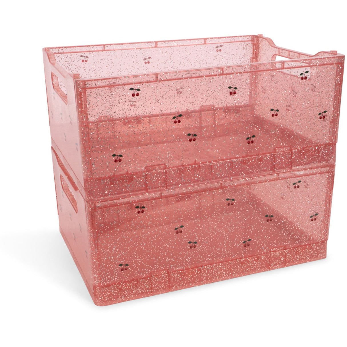 Konges Sløjd Sparkling Blush 2 Pack Glitter Storage Box