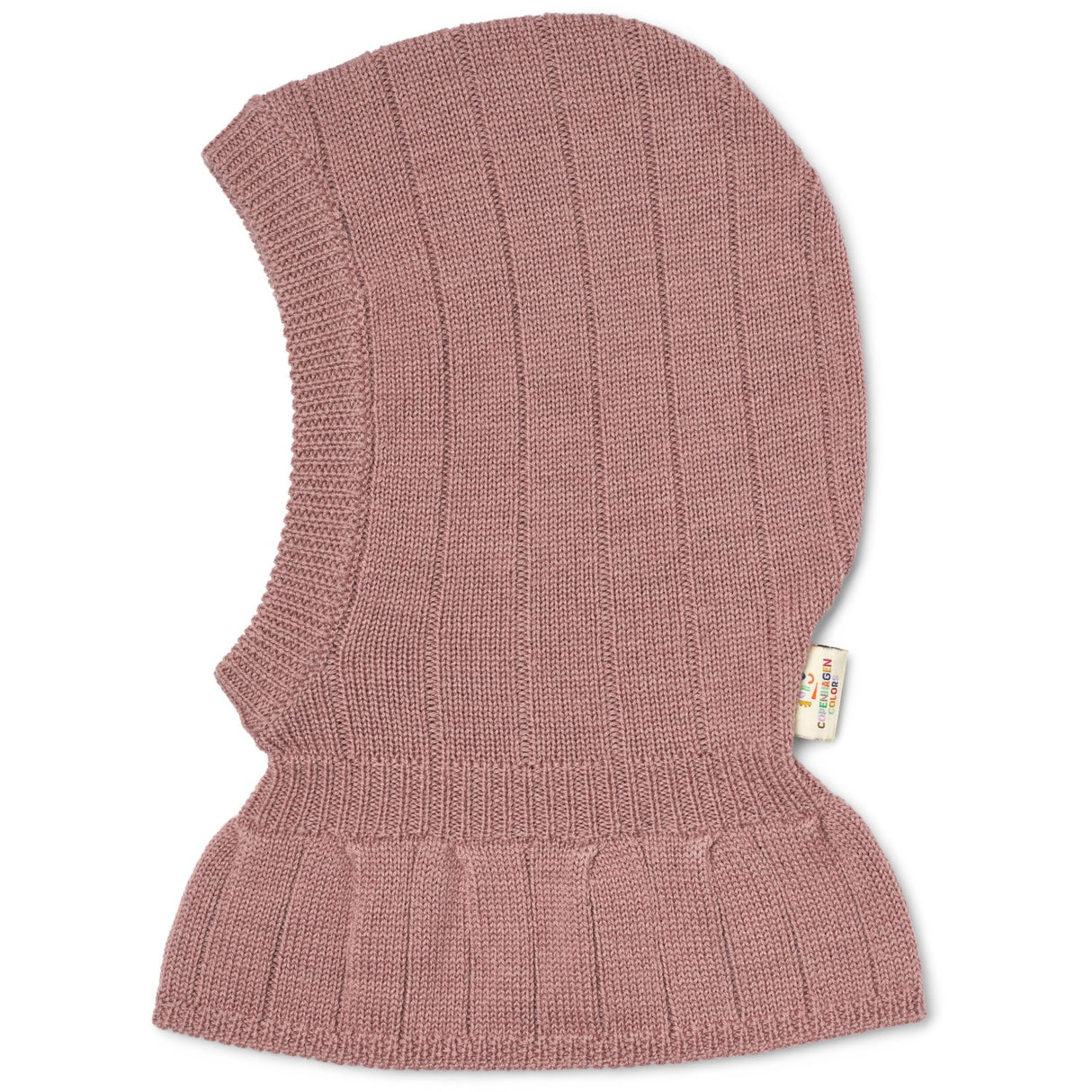 COPENHAGEN COLORS Winter Rose Merino Rib Knitted Balaclava