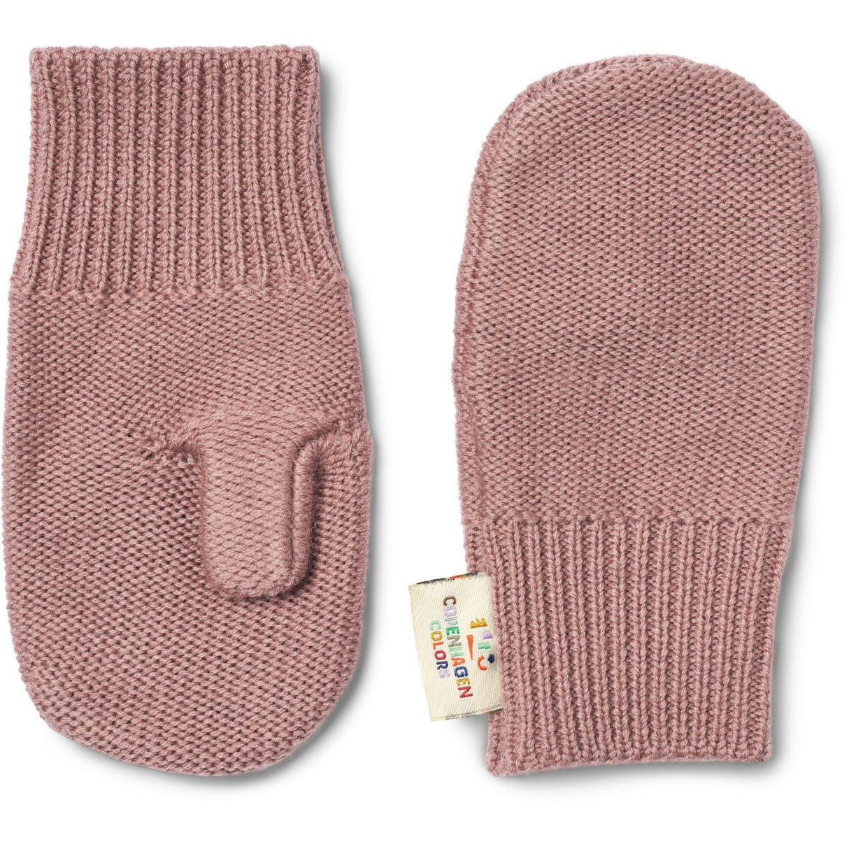 COPENHAGEN COLORS Winter Rose Merino Wool Knitted Mittens