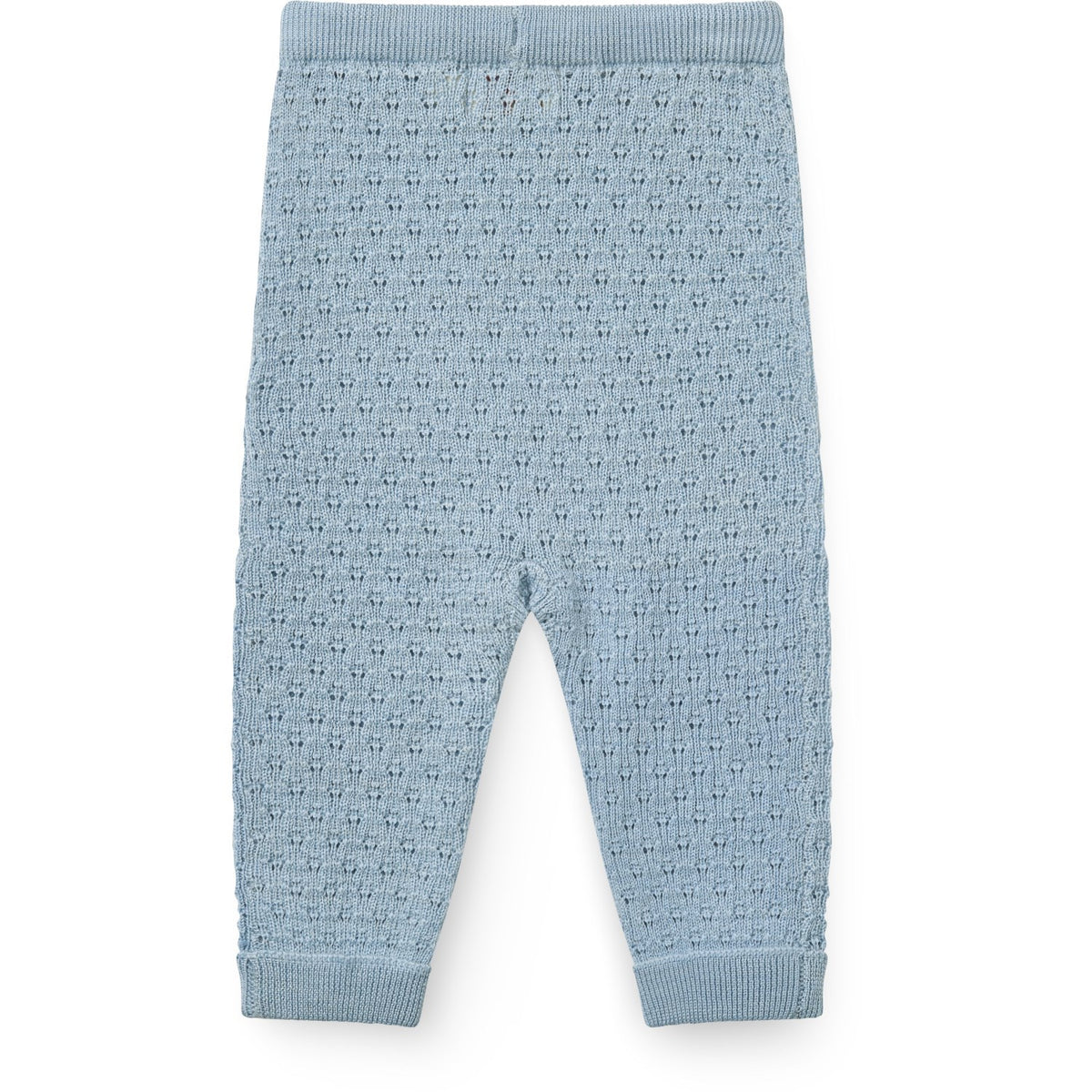 COPENHAGEN COLORS Dusty Blue Merino Pattern Baby Leggings