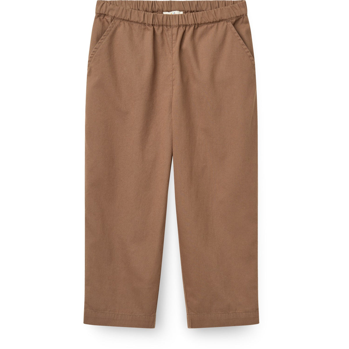 COPENHAGEN COLORS Walnut Twill Pants With Pockets And Adj. Waist