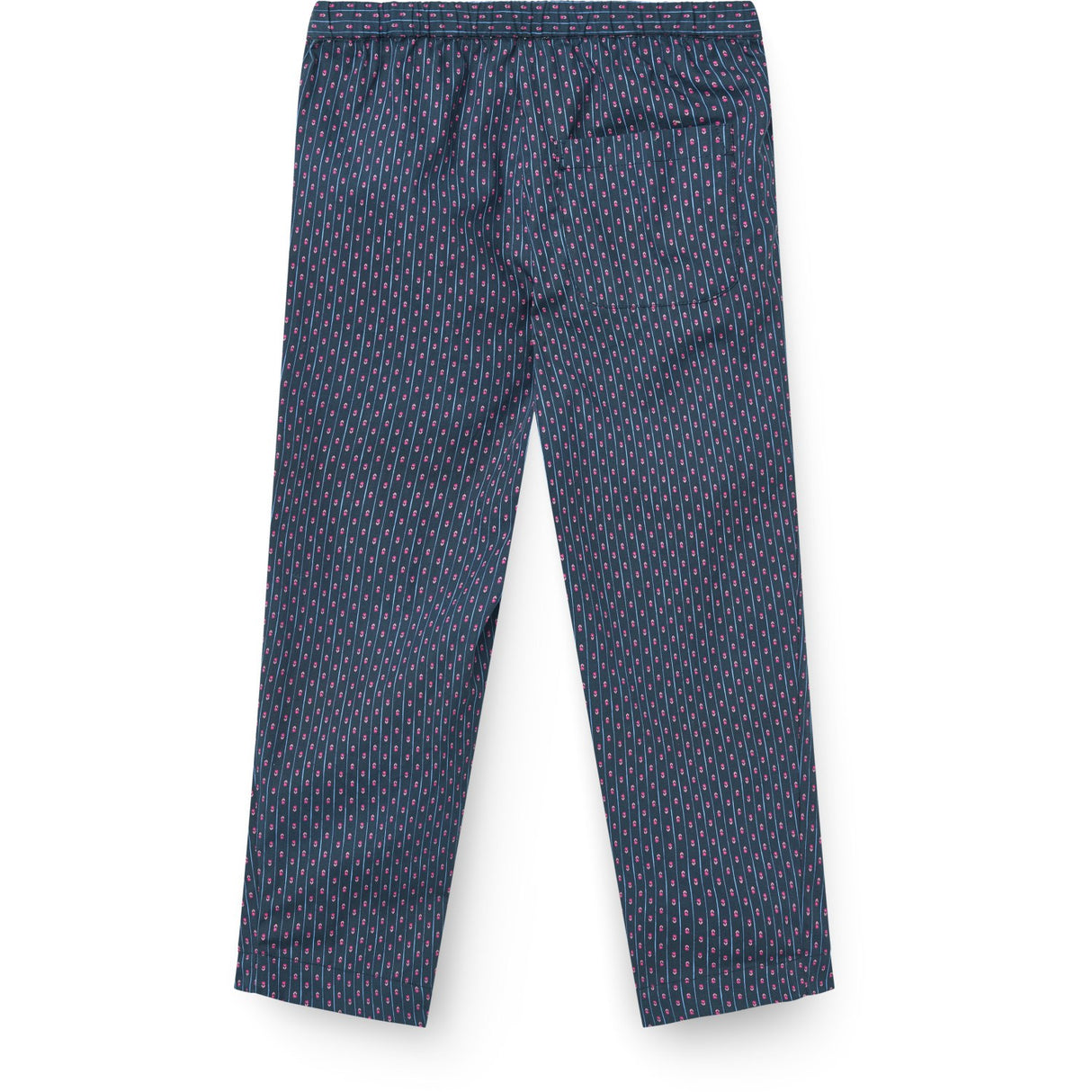 COPENHAGEN COLORS Navy Flower Aop Printed Navy Flower Pants