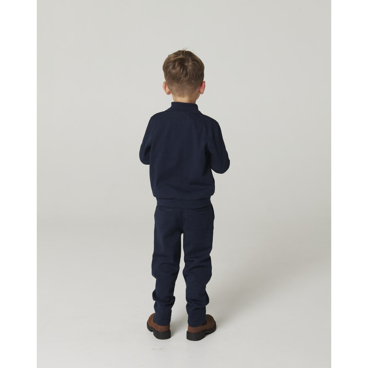 COPENHAGEN COLORS Navy Super Stretchy High School Cardigan