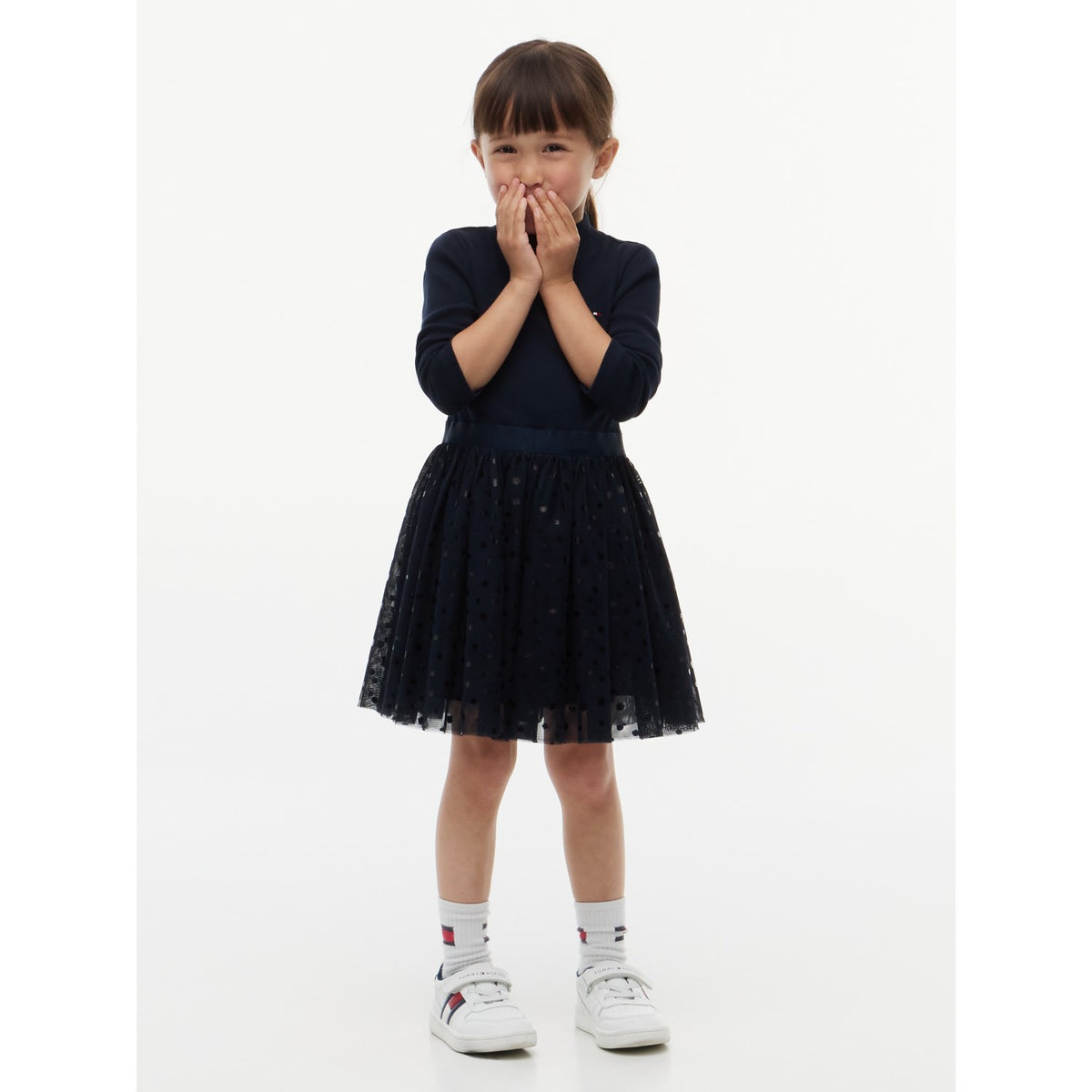 Tommy Hilfiger Dark Blue-Blue Lg Tulle Dress