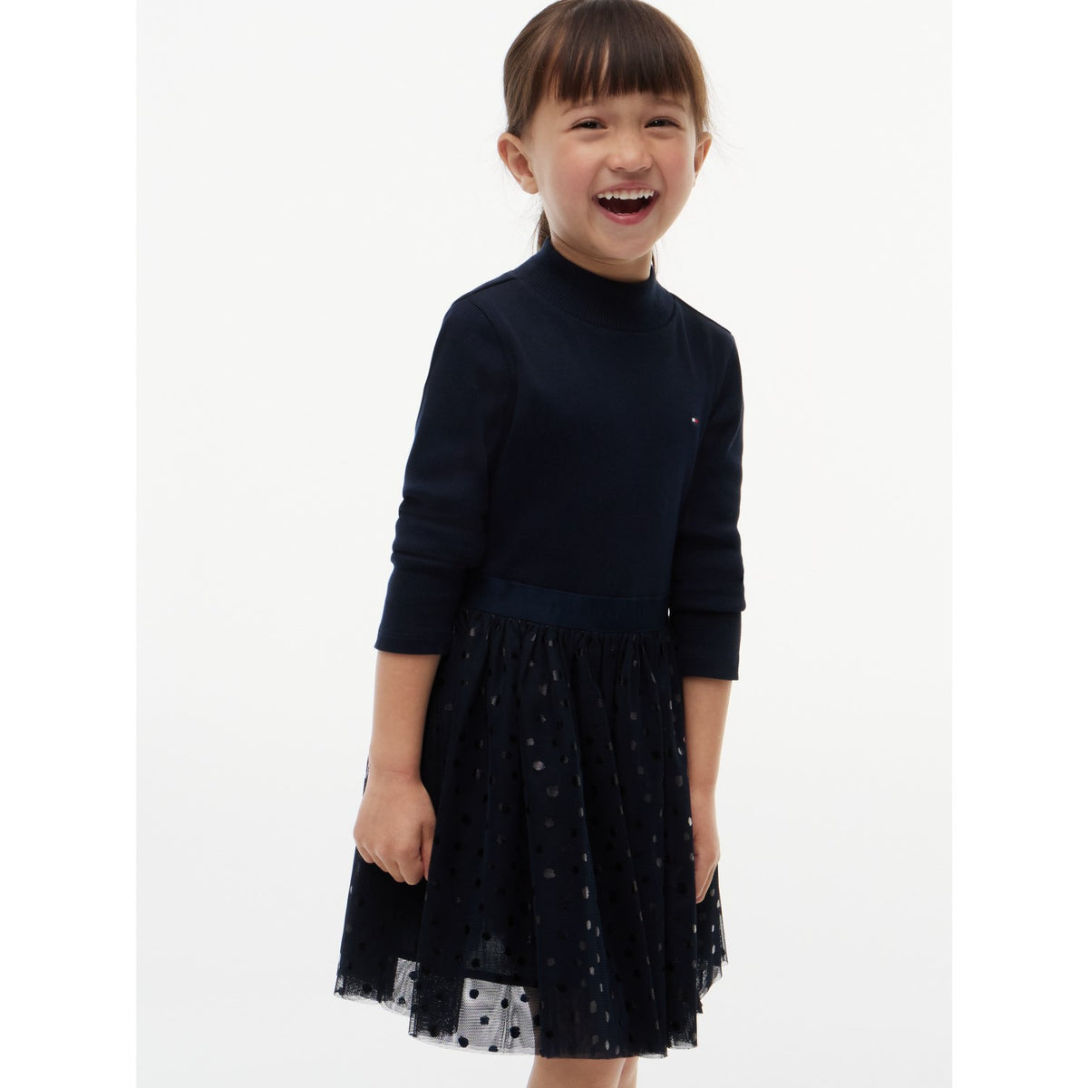 Tommy Hilfiger Dark Blue-Blue Lg Tulle Dress