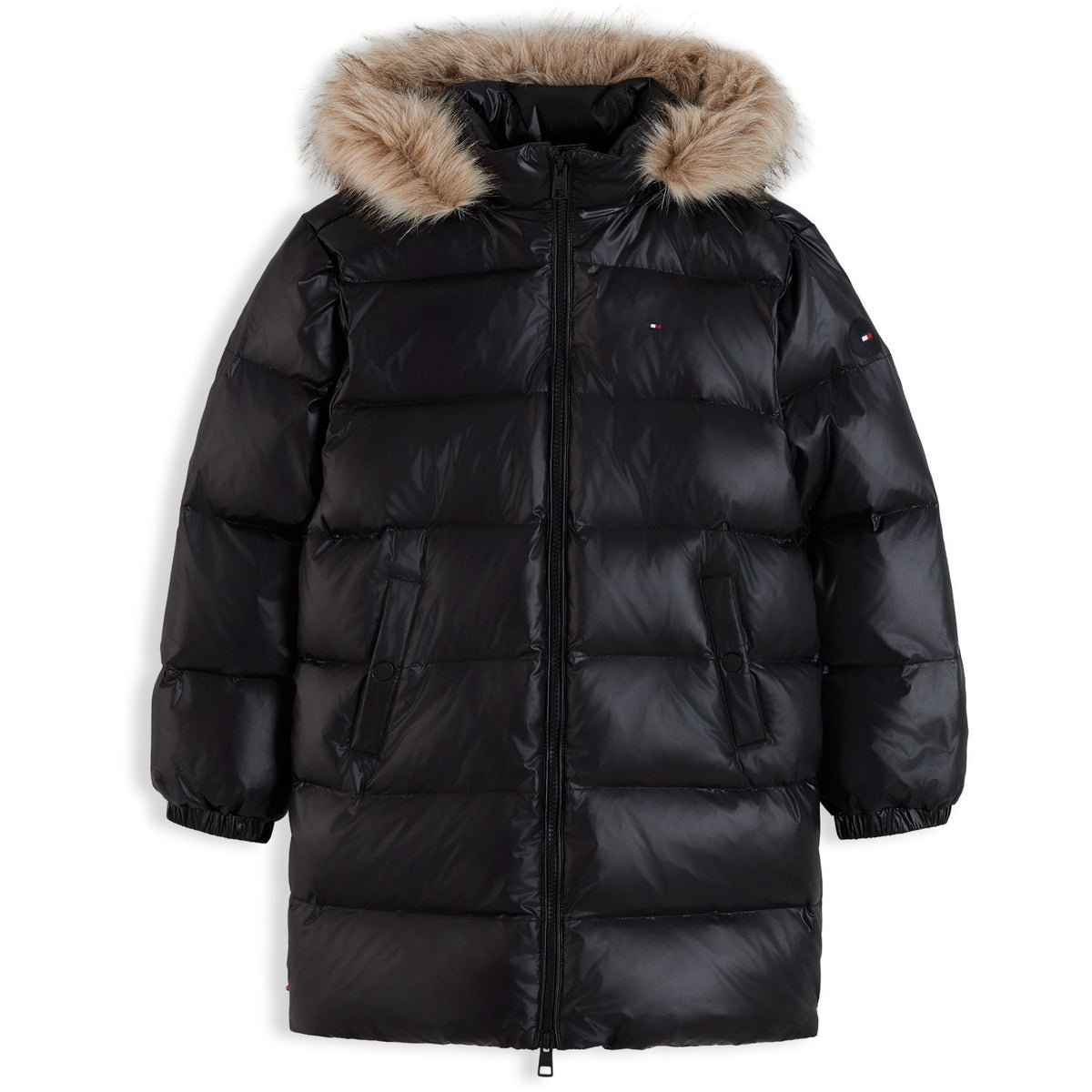 Tommy Hilfiger Black-Black Essential Long Down Jacket