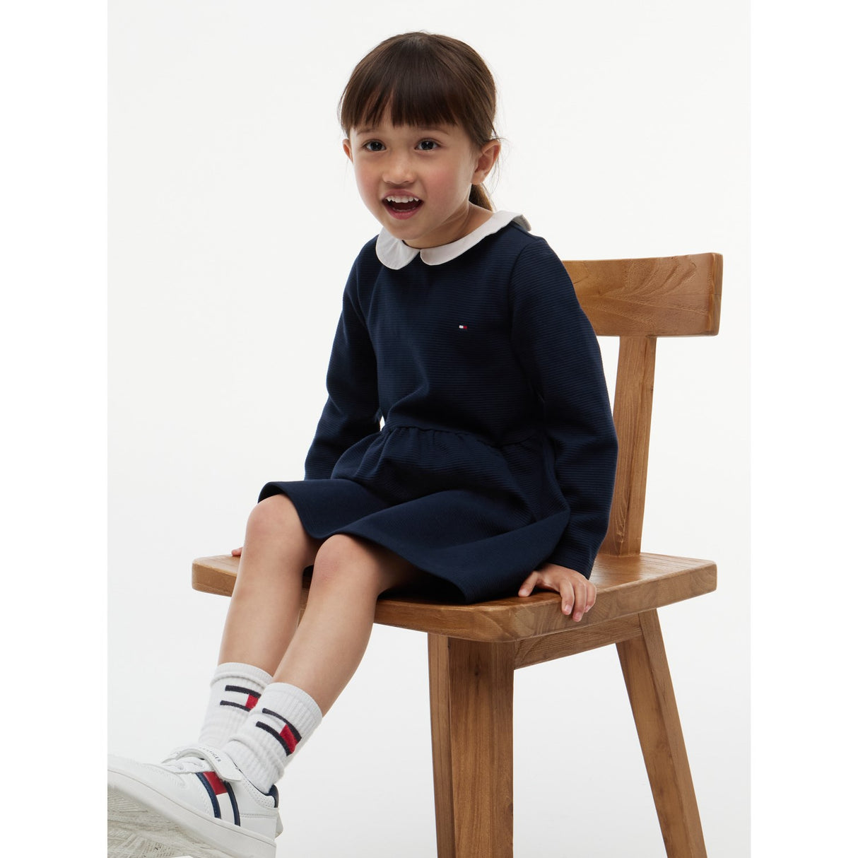 Tommy Hilfiger Dark Blue-Blue Lg Fit And Flare Dress