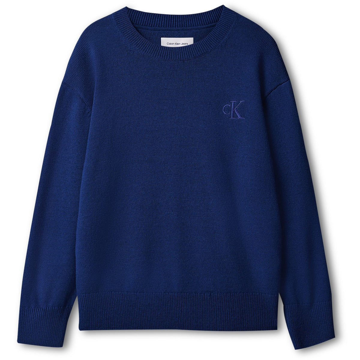 Calvin Klein Estate Blue-Blue Ck Merino Oversized Sweater