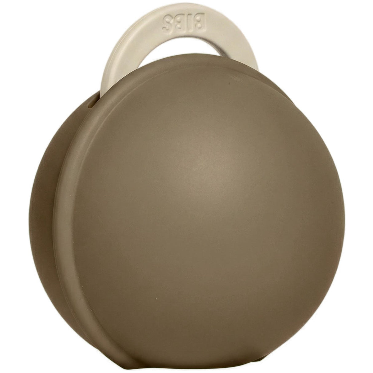 Bibs Vanilla / Dark Oak Colour Pacifier Round Latex & Pacifier Case Mini