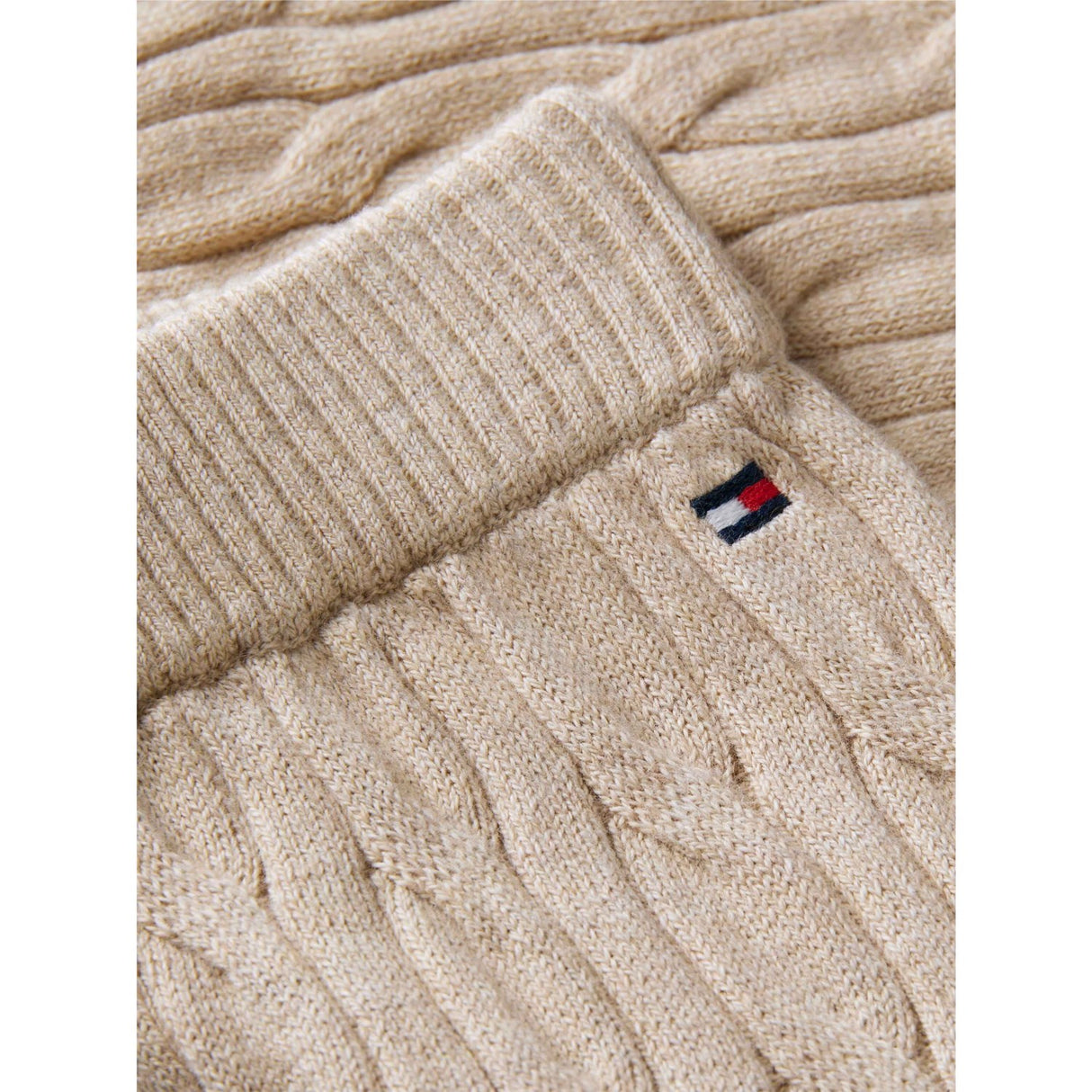 Tommy Hilfiger Gentle Gold Heather-Beige Cable Pants