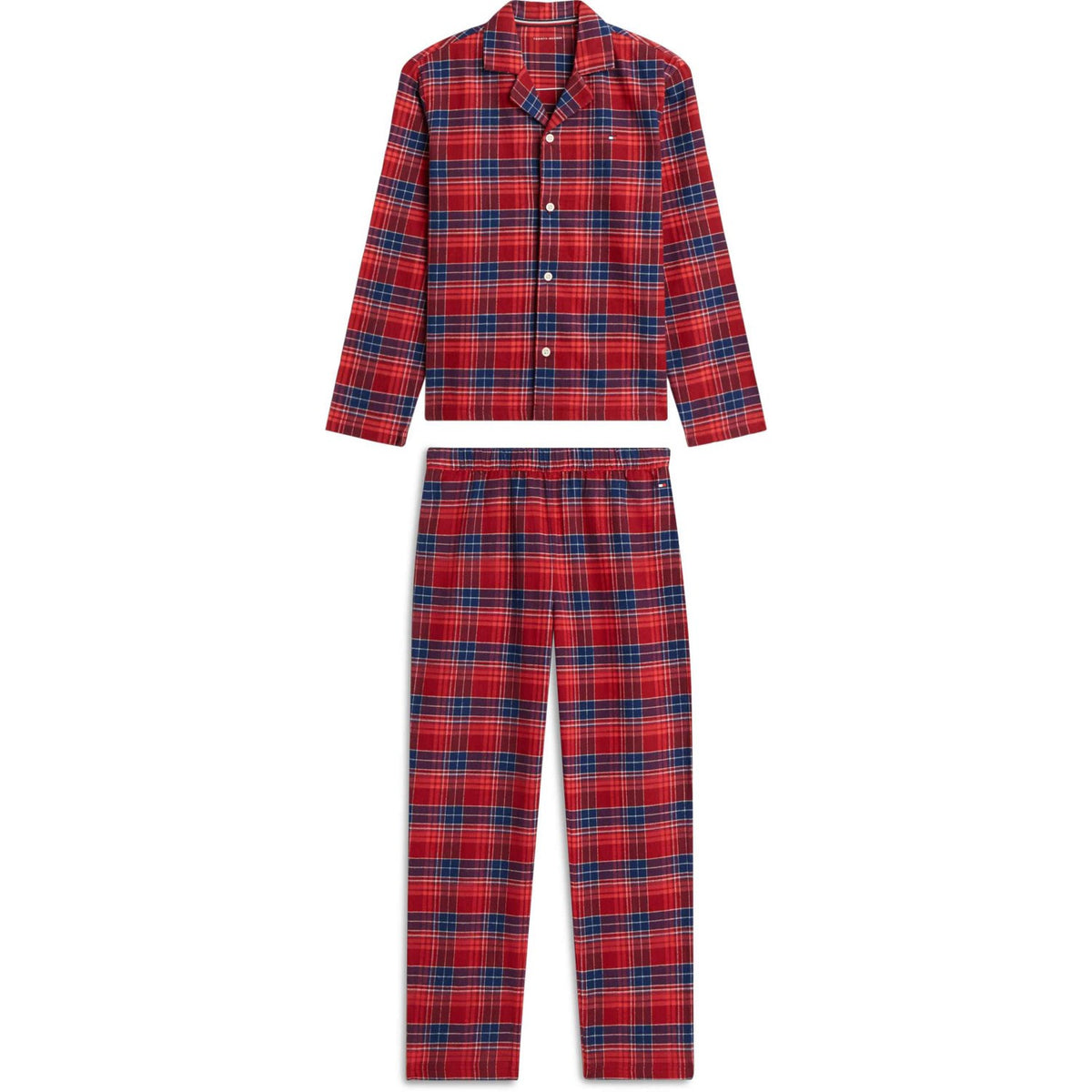 Tommy Hilfiger Check Global Stp Medium Red-Red Flannel Pj Set