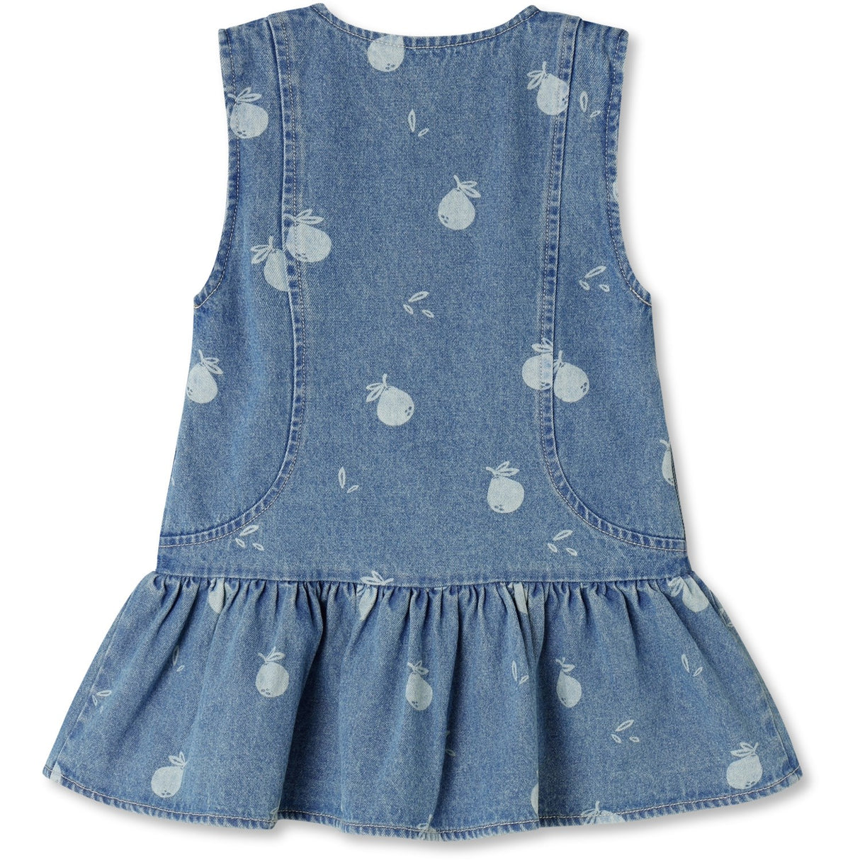 Fliink Medium Blue Aop Don Denim Spencer Dress