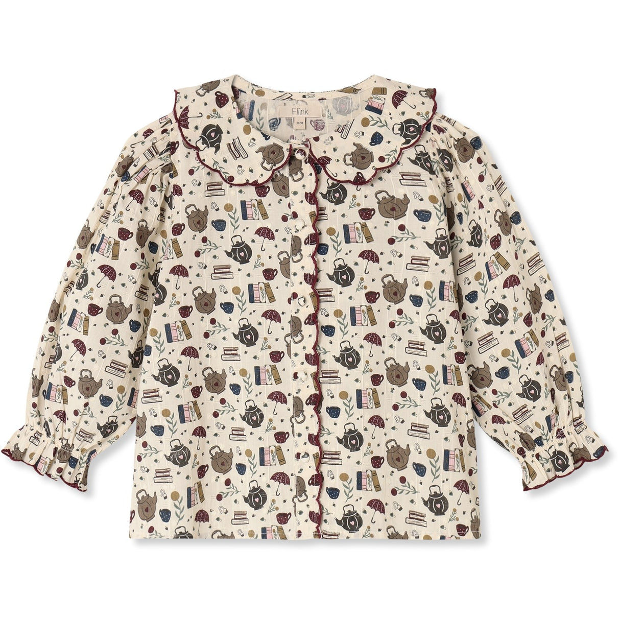 Fliink Sandshell Aop Cosy Ls Blouse