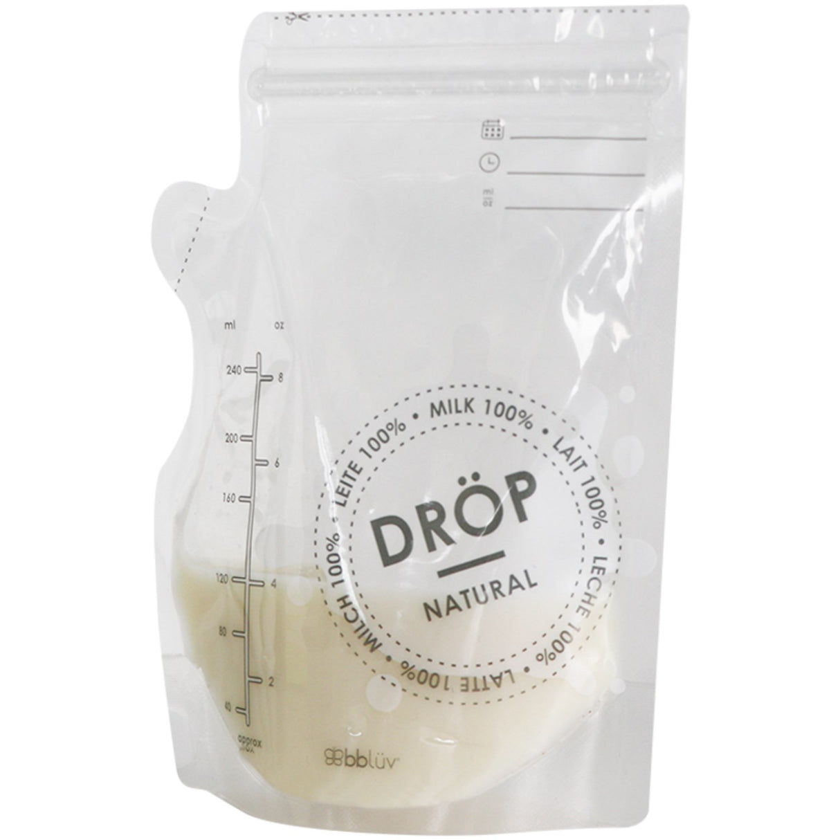 bblüv Transparent Breast Milk Storage Bags 50 Pack