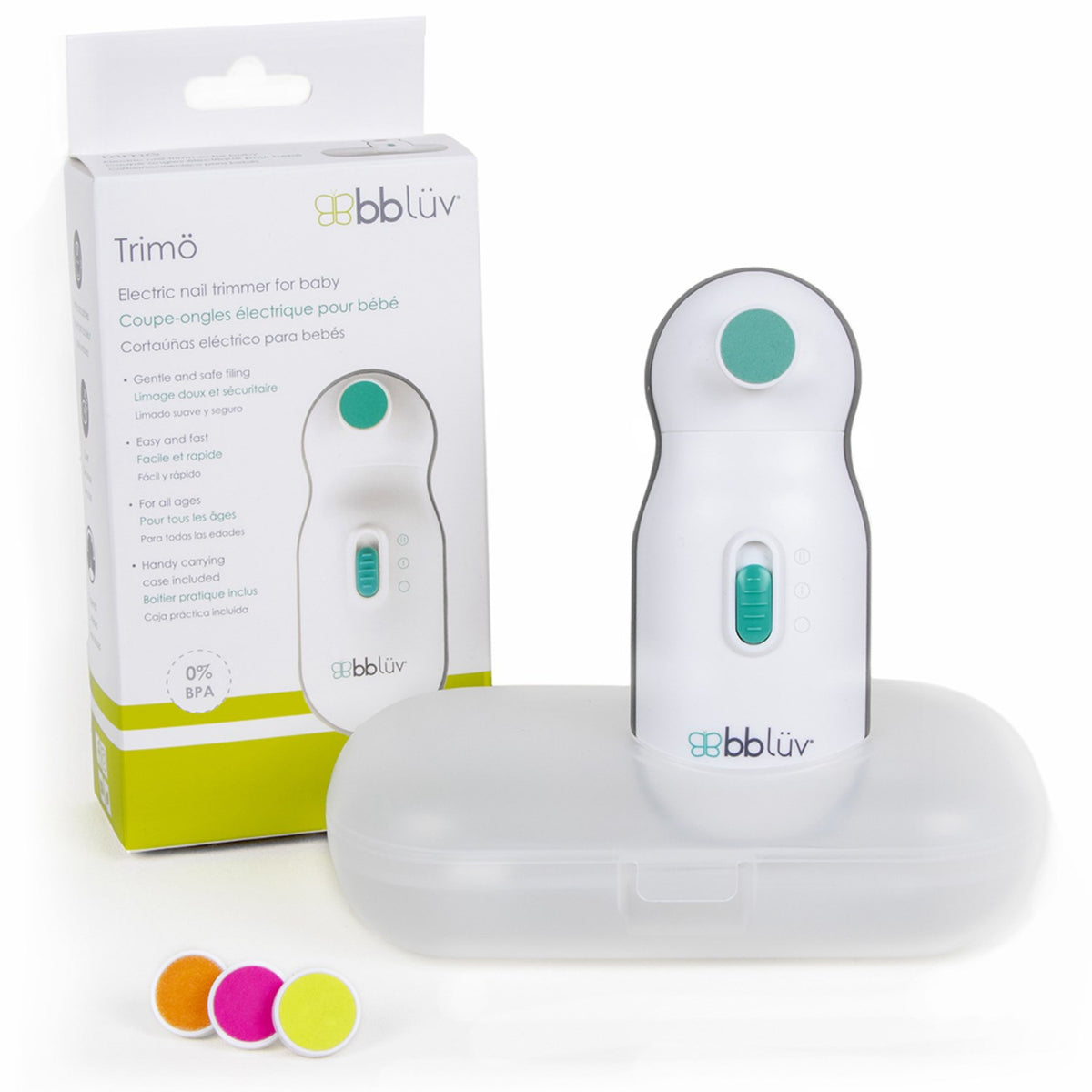 bblüv White Electric Baby Nail File