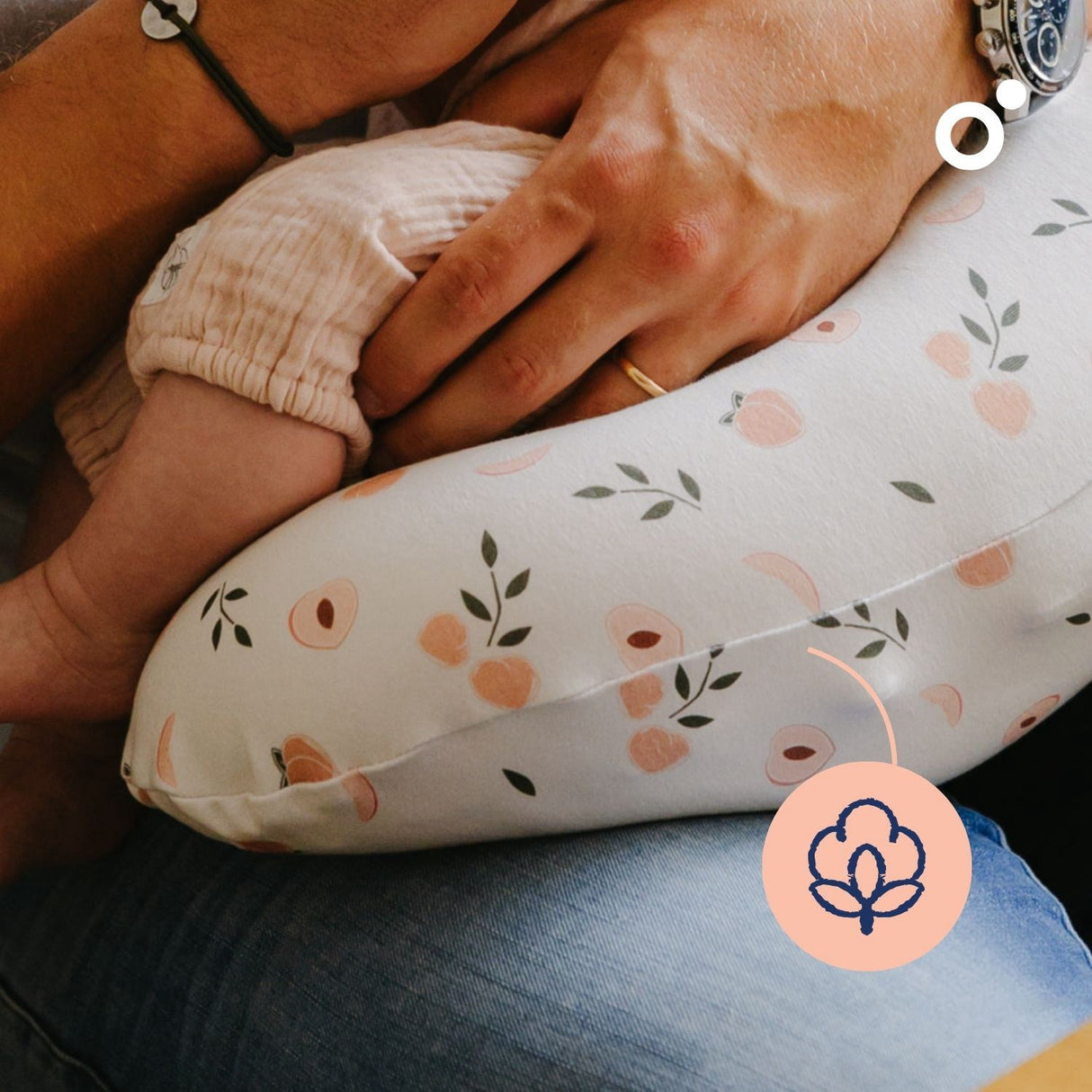 Doomoo Peach Nursing Pillow