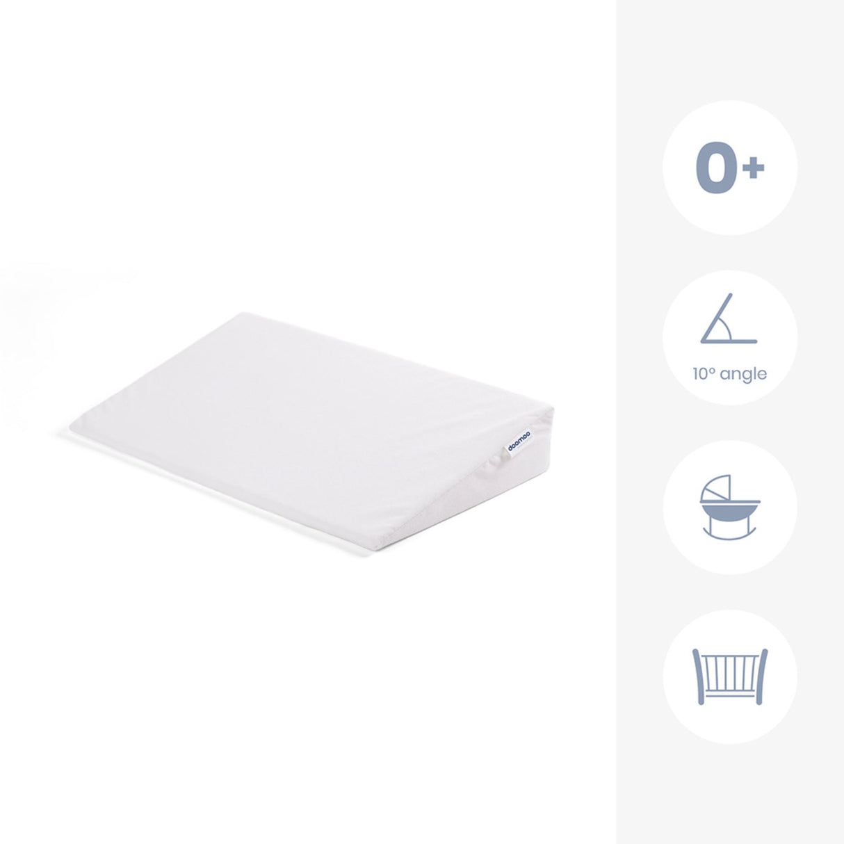 Doomoo White Wide Wedge Support Pillow