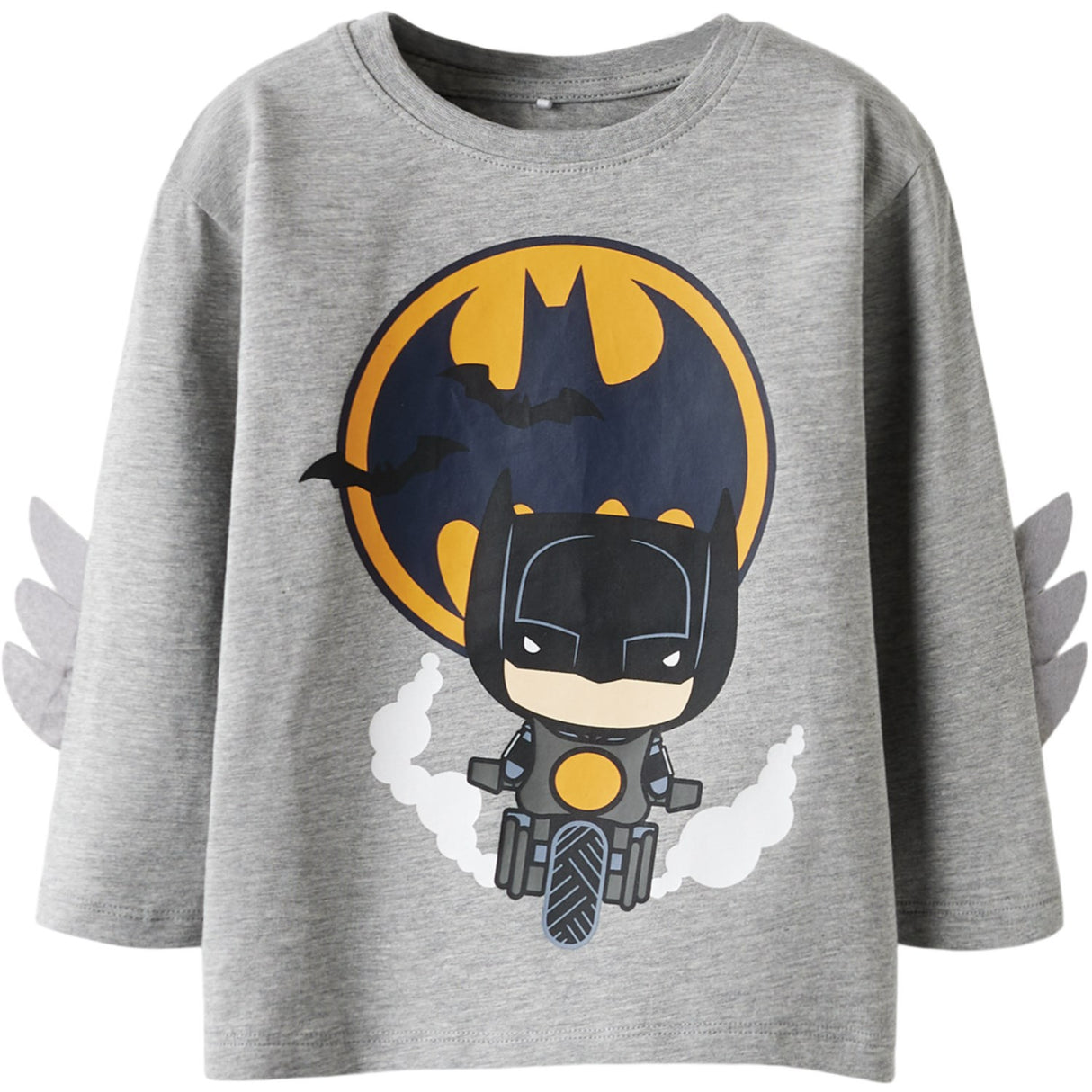 Name It Grey Melange Nmmolej Batman Ls Nreg Top Box Wab