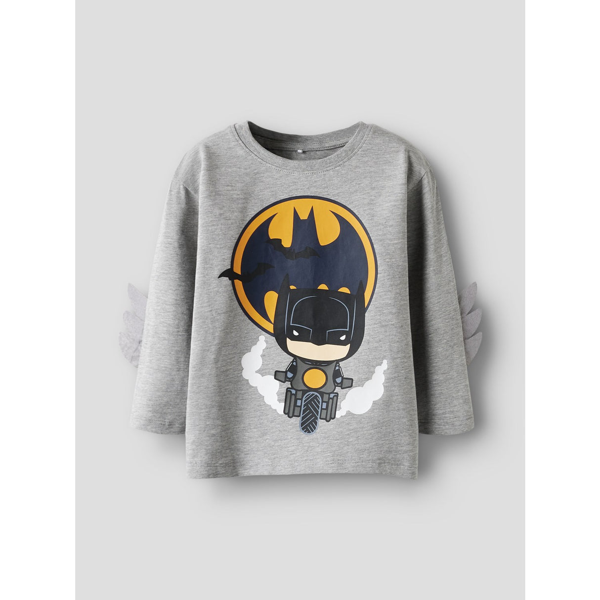 Name It Grey Melange Nmmolej Batman Ls Nreg Top Box Wab