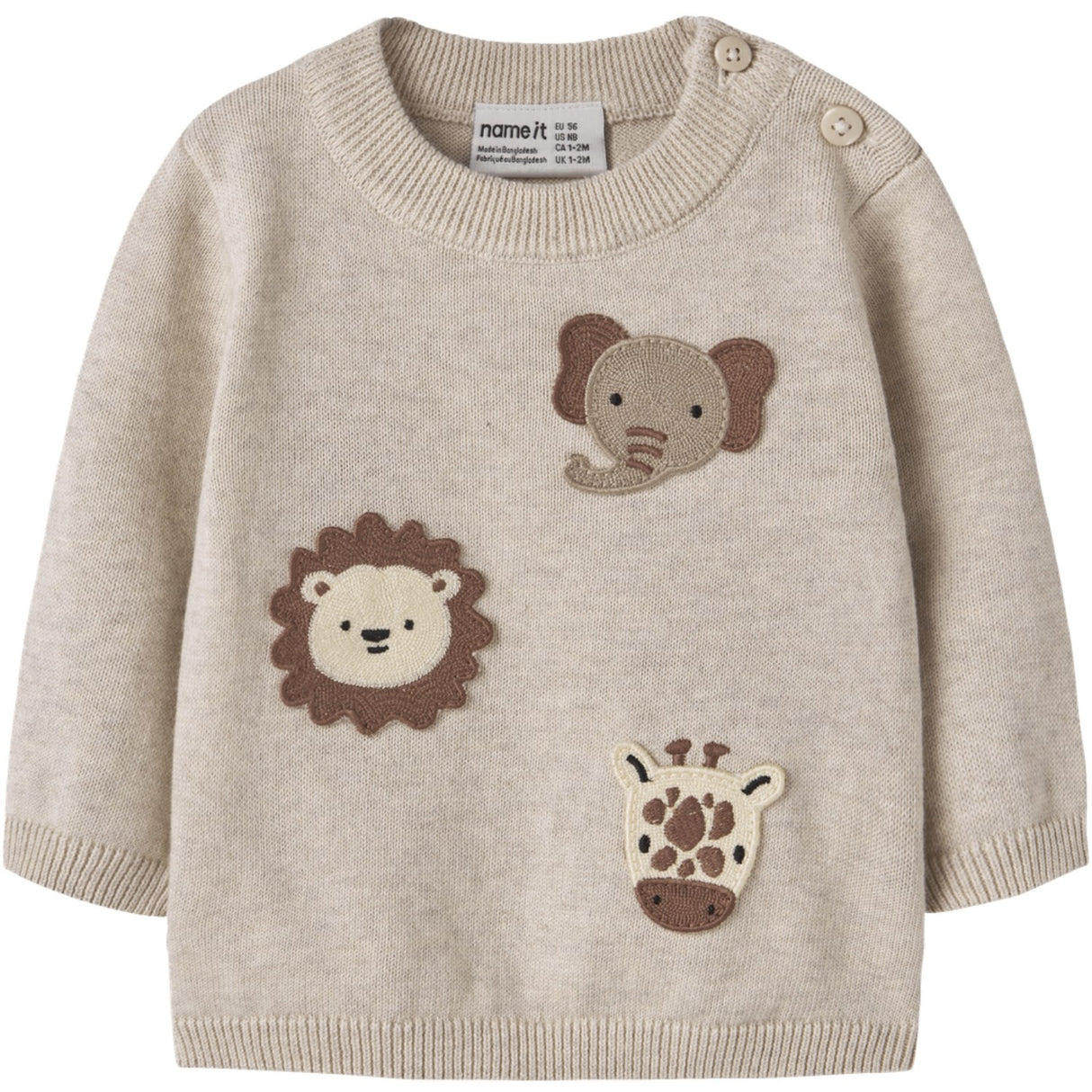 Name It Peyote Melange Nbmhaps Ls Knit