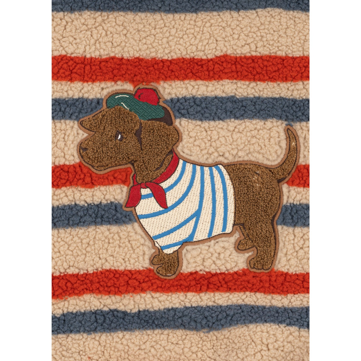 Konges Sløjd Tangerine Stripe Jody Embroidery Teddy Jacket Grs