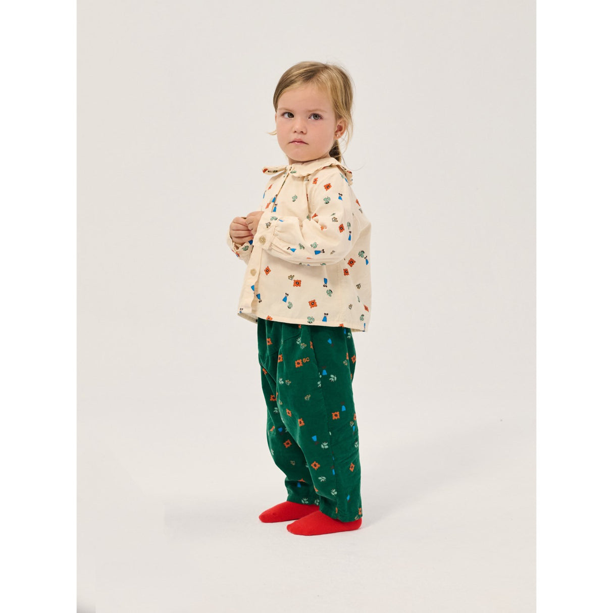 Bobo Choses Offwhite Blossom All Over Woven Blouse