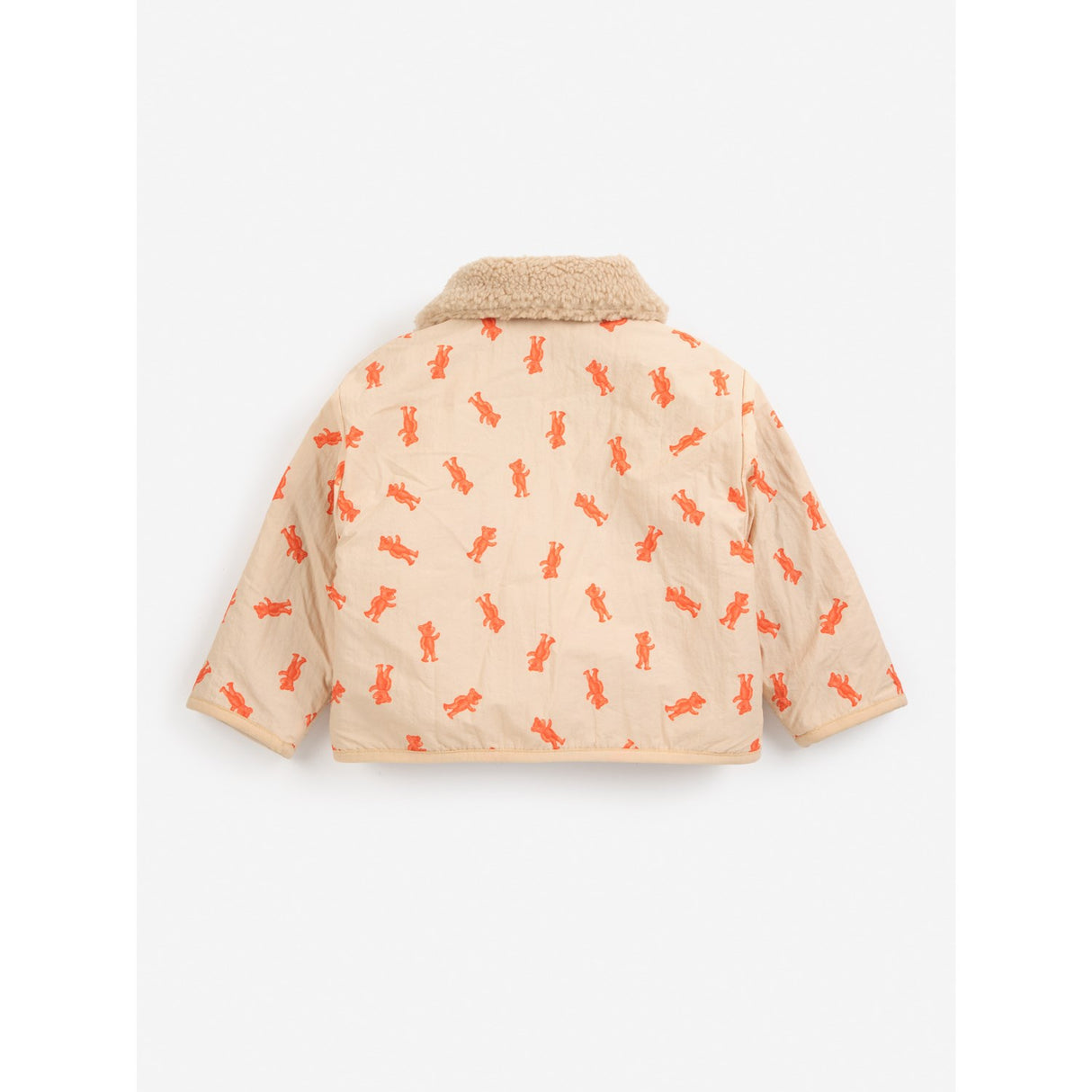 Bobo Choses Light Pink Softpaw Monster Sheepskin Reversible Jacket